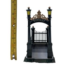 Vintage 90s Department 56 City Subway Entrance Retired Collectible Christmas